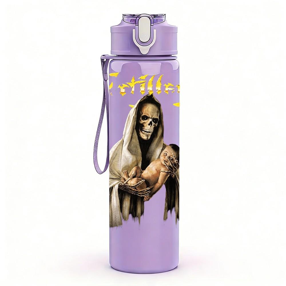 1PC Female Figure Art 750ml sports water bottle leakproof straw lid outdoor office home