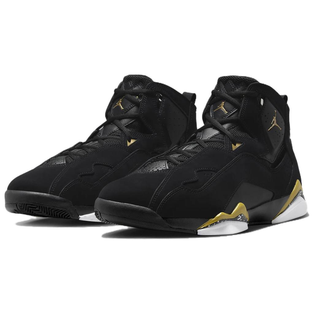 New JORDAN True Flight Black White Metallic Gold 342964-072