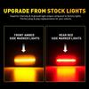 4PCS LED Fender Side Marker Lights For 15-23 Silverado Sierra Dually Chevy GMC
