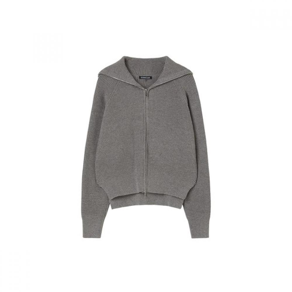 Color Lettering Big Collar Zip Up As1kg161