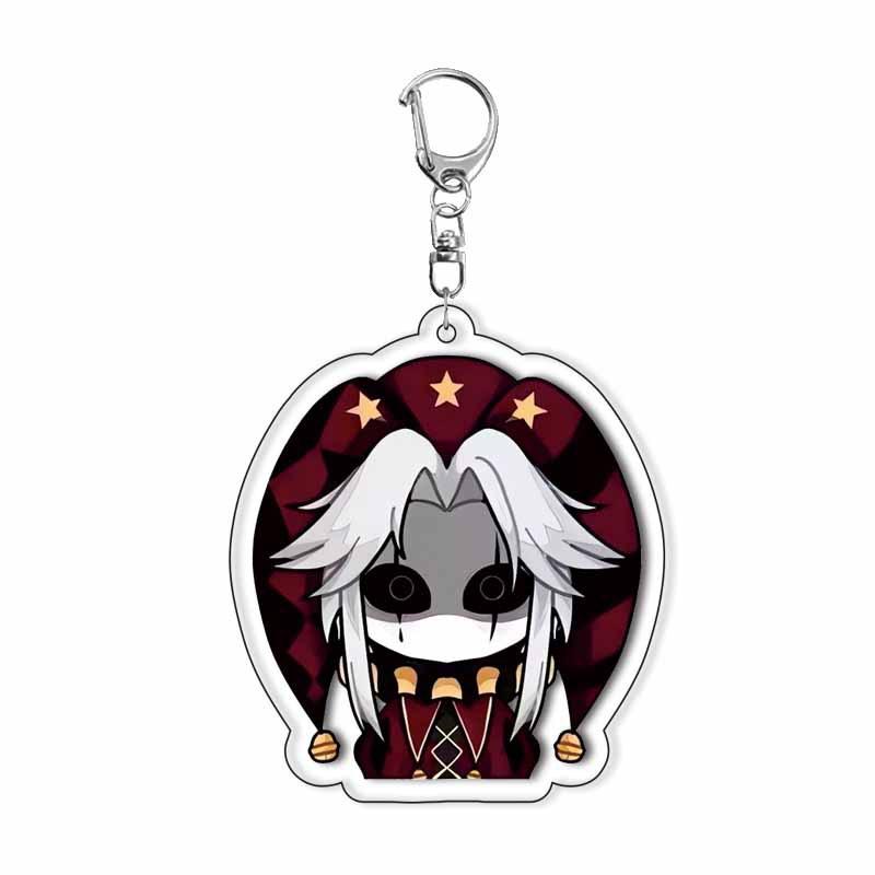De Freak Circus Acryl Sleutelhanger Pierrot Harlekijn Nar Spel Rol Decoratie Accessoires Tas Hanger Cartoon Verjaardagscadeau
