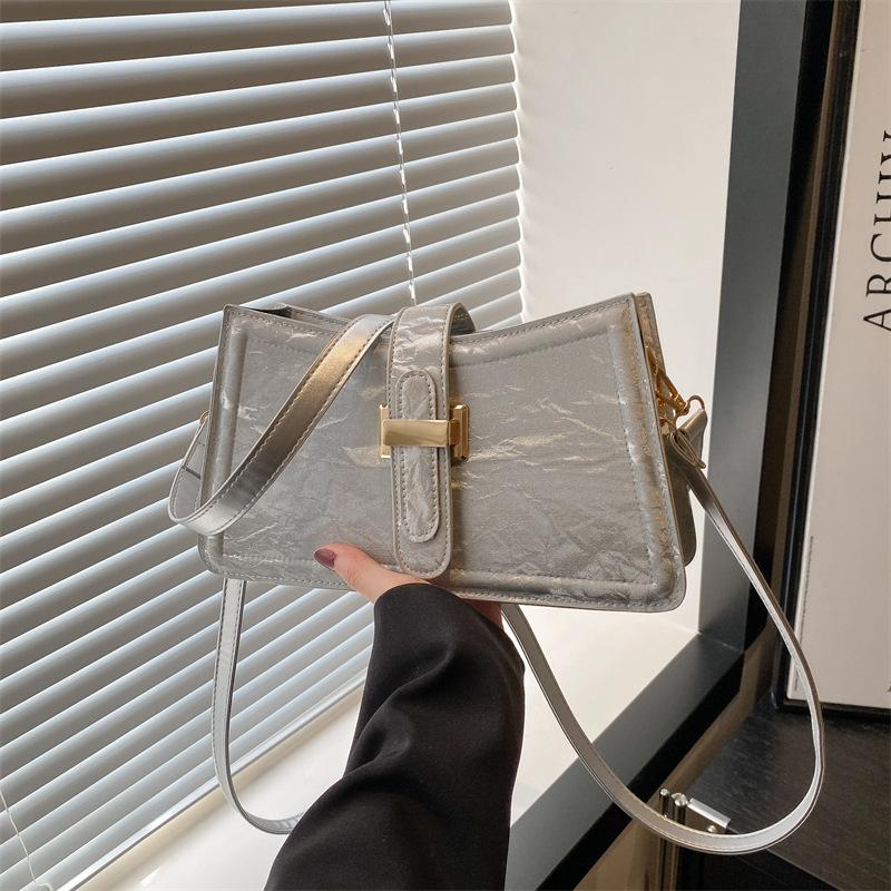 Premium Texture Temperament Casual Versatile Commuter Women's Bag Foreign Style 2025 French New Shoulder Messenger Bag Niche Bag