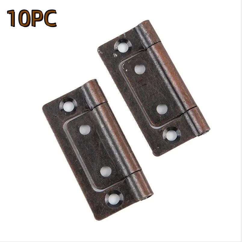 2/10 Piezas de Bisagra de 2 Pulgadas para Puerta de Armario Cajón Muebles Bisagra de Mortaja de Acero Inoxidable Apertura de 135° 51 * 25MM