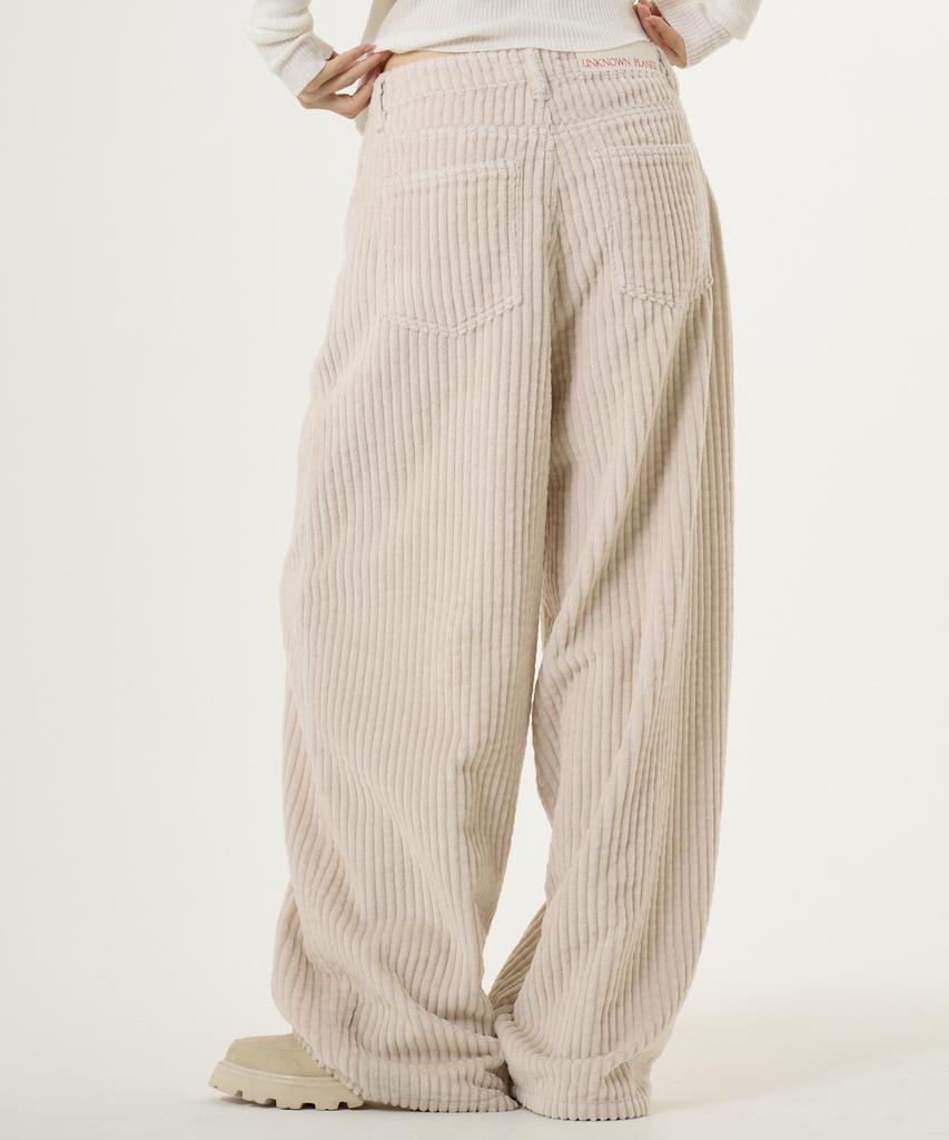 UNKNOWN PLANET Wide Corduroy Pants 2 Colors