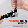 Plumbing Tool, Angleon Wrench Professional Plumber Wrench Tool for Installing New Compression
