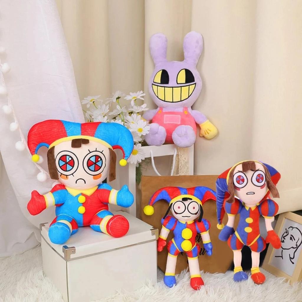 Disponibile perThe Amazing Digital Circus Peluche Pomni e Jax Bambola Peluche Giocattoli per Natale Halloween Compleanno Giocattoli Regali caldo