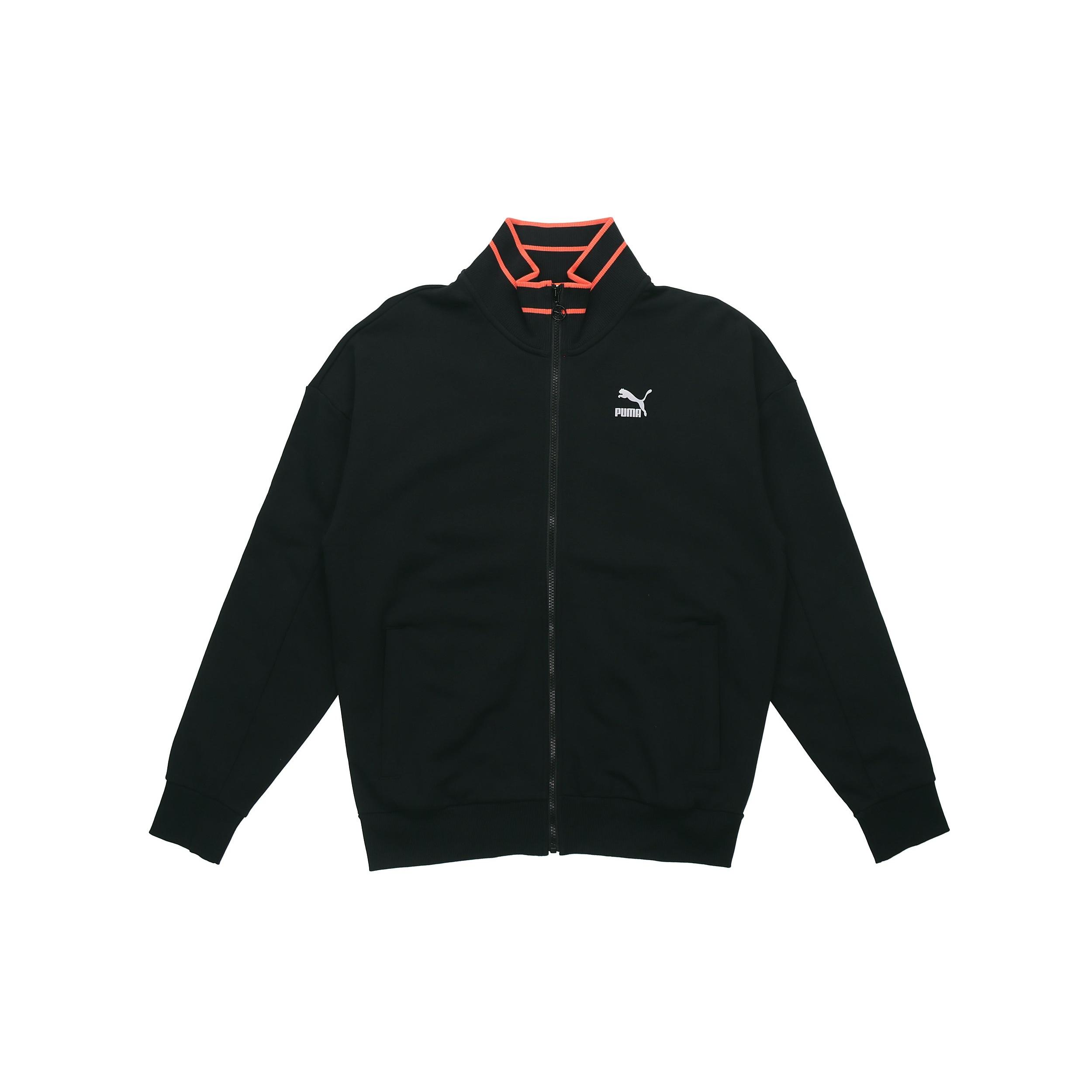 PUMA TFS Stand Collar Zipper Casual Sports Black Men s 597343-01 L