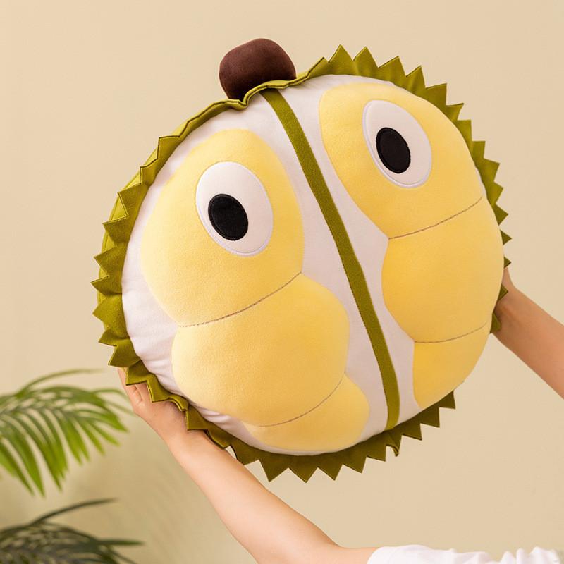 Adorable Green Durian Plush Pillow Soft Stuffed Toy For Girls Comforting Doll