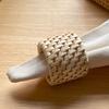 Rattan Woven Napkin Ring Handmade Rustic Napkin Ring Reusable Napkin Holder Table Decor for Wedding Party Everyday Use