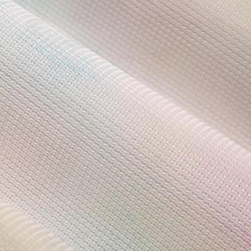 50x180cm Imitation Otter Rabbit Hair Thickened Fabric Tie Dyed Plush Fabric Gradient Rainbow Rabbit Hair Fur Coat DIY Fabric