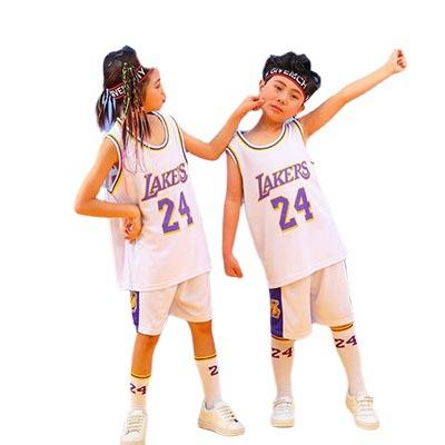 Children's Basketball Suit Boys and Girls Children's Kindergarten Baby Lakers Bulls Jersey Printing Number