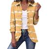 Women's Cropped Ruffle Hem Jacket with Lapel Collar and Double-Breasted Button Front