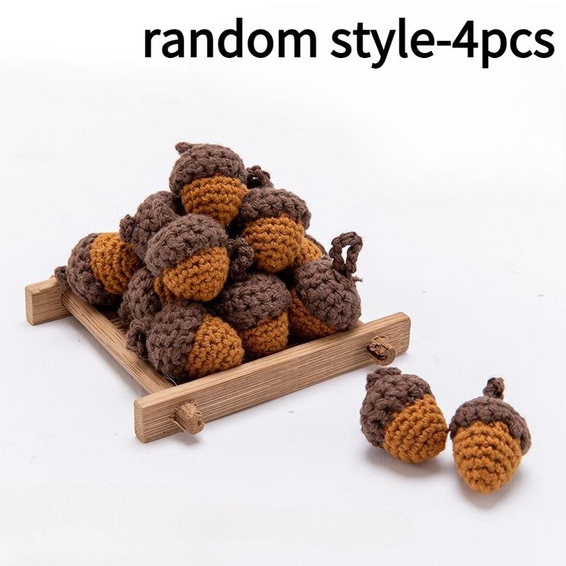

4pcs Per Pack, Hand-woven Pinecone Decorations, Holiday Ornaments, Craft Accessories, Diy Decorative Pendants, Random Style