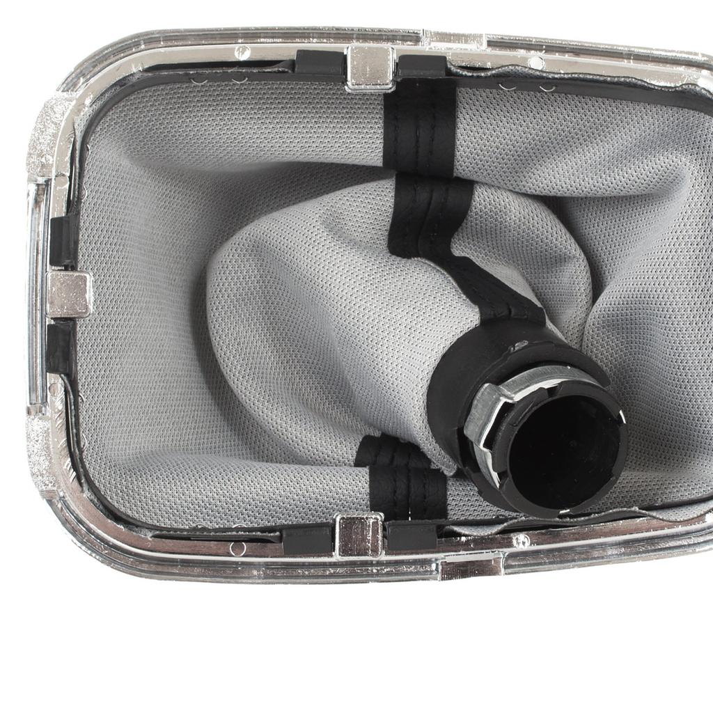 VW Golf IV 98-05 Pomo de Palanca de Cambios Plateado + Funda de Palanca de Cambios Apertura de 22 MM