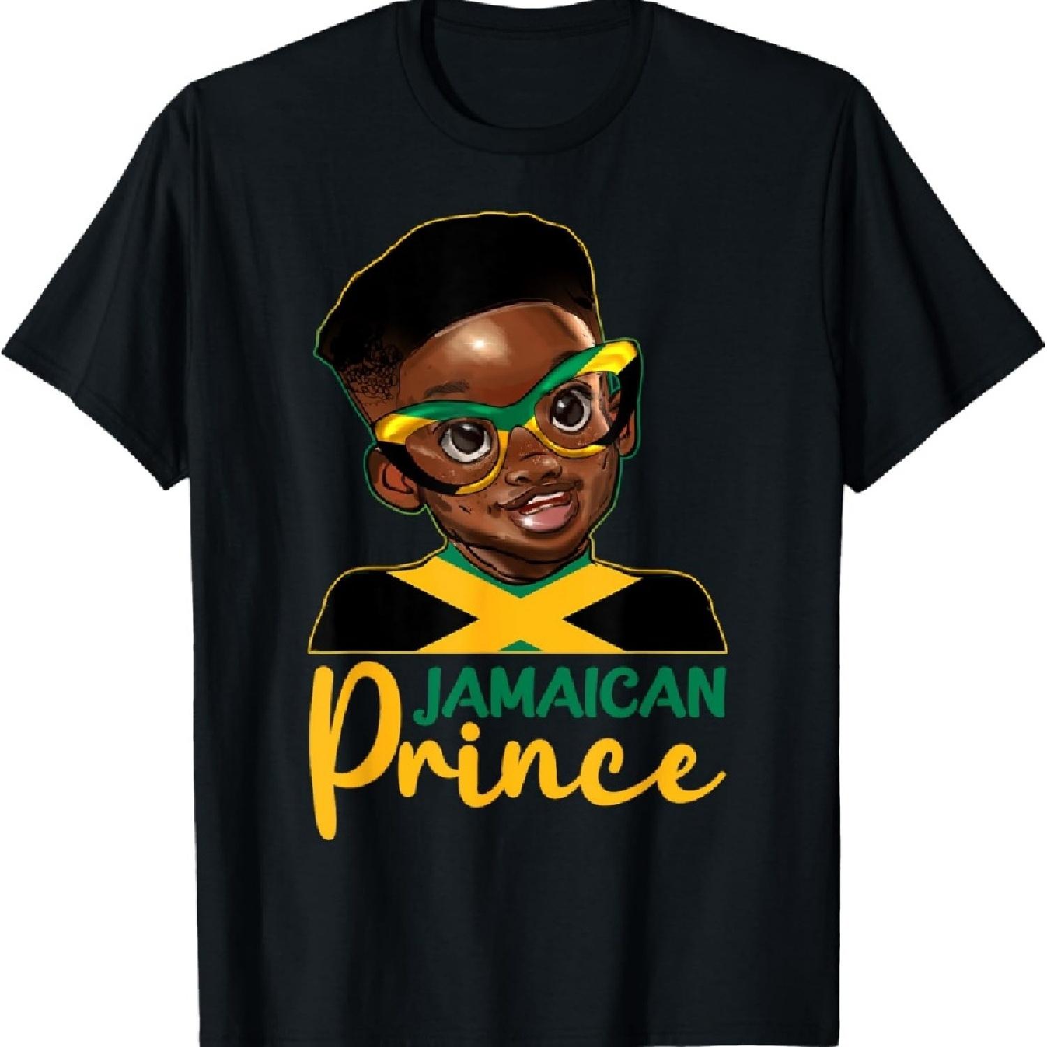 

Jamaican Prince Proud Black Boys Melanin Kids Jamaica T-Shirt XXXXXL чёрный