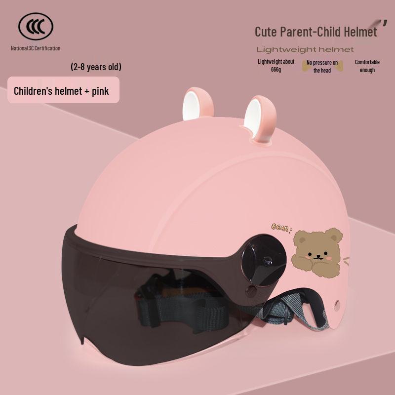 Durable Parent-Child Electric Scooter Helmet - Kids & Adults, Breathable & Safe for All Seasons