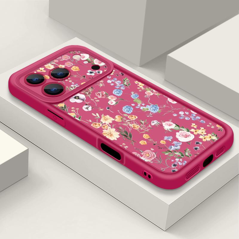 Husă de Telefon Funda Moale TPU Silicon Rezistentă la Șocuri Pentru iPhone 17 Air 16e 16 15 14 Pro Max 13 17 Pro Max 17 Pro 17 Husă cu Model Colorat de Trandafiri
