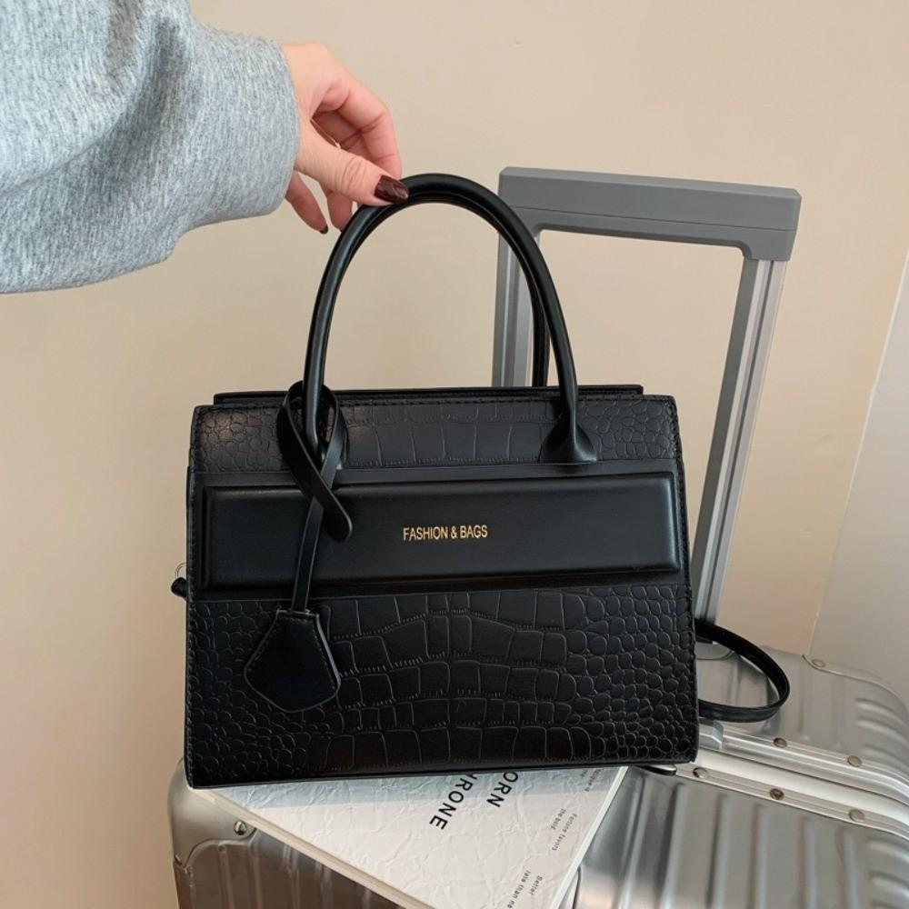 Medium Size Large Capacity Crossbody Bag Multi Color Handbag Stone Pattern Shoulder Bag Shopping