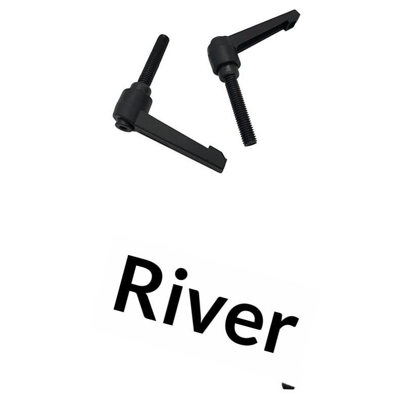 2Pcs M4 M5 M6 M8 Clamping Lever Machinery Adjustable 7-Shaped Handle Locking External Male Thread Knob