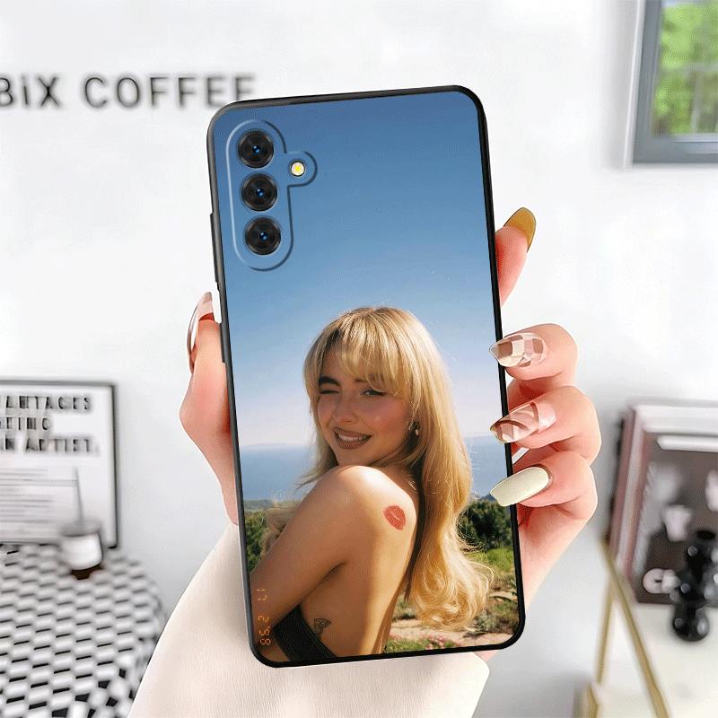 CR66 S-Sabrina C-Carpenter Zachte Telefoonhoes voor Samsung A17 A37 A57 A16 A26 A36 A56 A15 A25 A35 A55 A14 A24 A34 A54 A13 A23 A33 A
