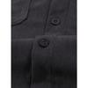 Men's Corduroy Button Down Pocket Short Sleeve Casual Shirt.