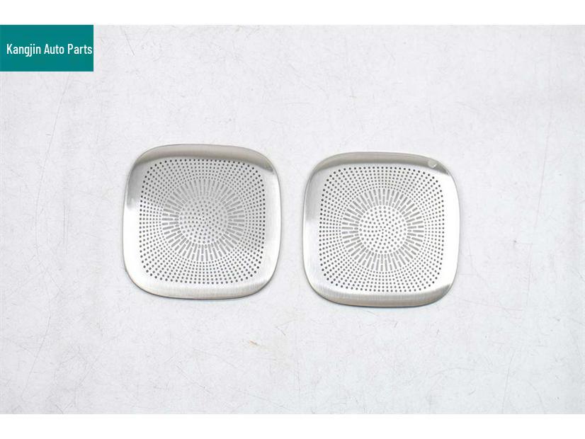 Leapmotor C11 Silver Stainless Steel Interior Triangle Speaker Cover for 26 Models - 4-Piece Set