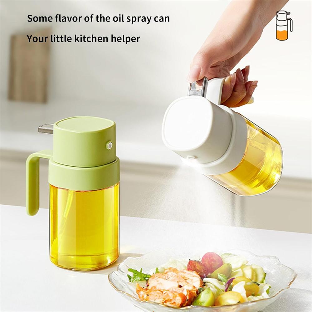 Bouteille Pulvérisateur d'Huile d'Olive en Verre 200ml/7oz, Pulvérisateur Mister d'Huile d'Olive, Pulvérisation Continue avec Contrôle de Portion, Pulvérisateur d'Huile pour la Cuisine