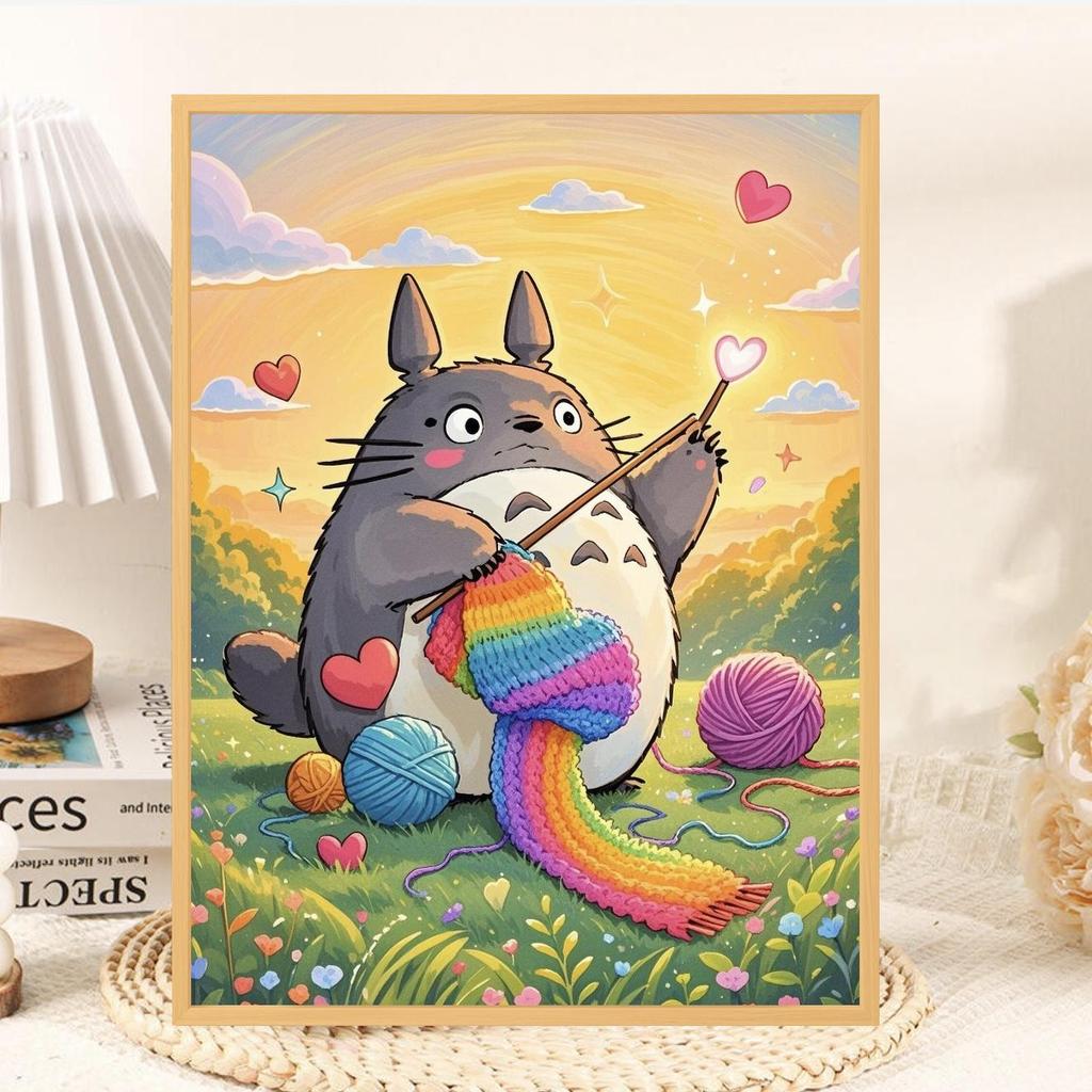 Totoro Wooden Jigsaw Puzzle, 1000 Pieces - Adult & Children's Decompression Toy and Room Decoration, Ideal Birthday Gift