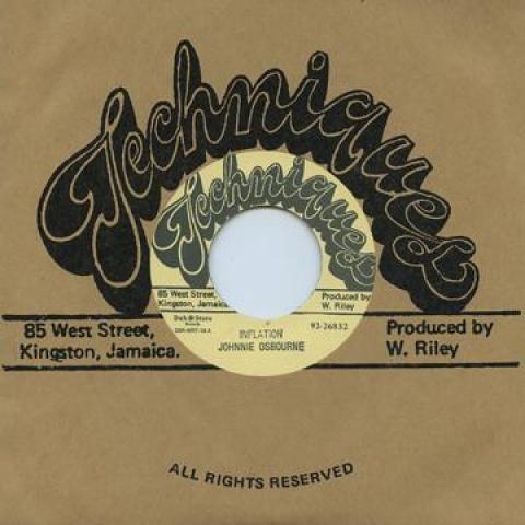 

7inch Record JOHNNY OSBOURNE - Inflation / Version DSRWR718 Techniques/Dub 1981 Japan Reggae, Ska & Dub