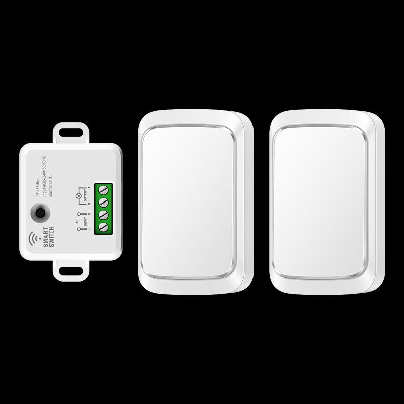 Smart Wireless Light Switch, No Wiring, Stick-on, Single/Double Gang, Two-Way Control, 220V.