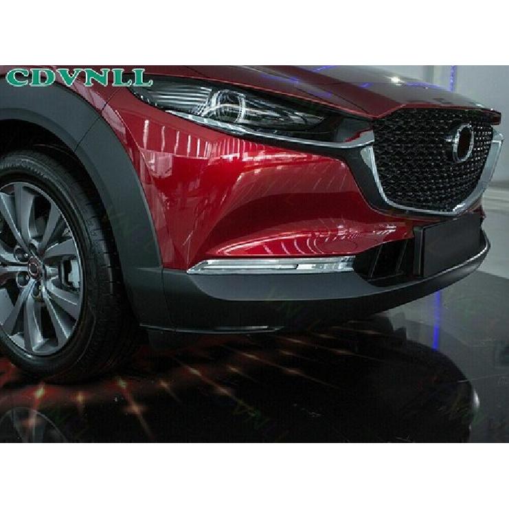 For Mazda CX-30 -2024 Chrome Silver Exterior Fog Light Lamp Strip Trim 2PCS
