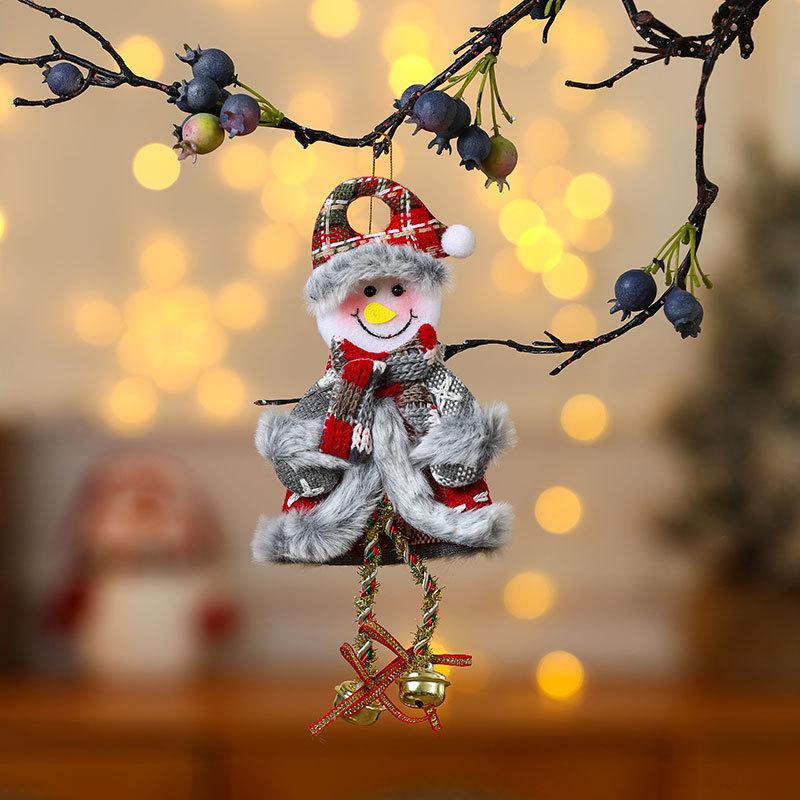 Cross-Border Small Santa Christmas Ornaments - Tree Accessories and Cloth Art Gifts