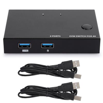 KVM Switch USB HDMI Paylaşım Aygıtı 2 Giriş 1 Çıkış Yazıcı Paylaşımı Fare Klavye(KVM201 )