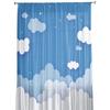 Cartoon Clouds Stars Curtain Living Room Bedroom Voile Drape Kitchen Window Tulle Curtains Home Essentials Light Filtering Made Of Polyester Treatment