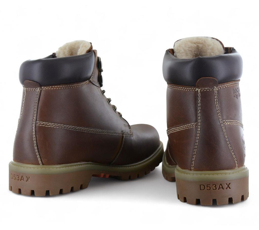 DOCKERS by Gerli Boots - Herren Winter Stiefel Schuhe Gefüttert Leder Braun 53AX103-400470 ORIGINAL