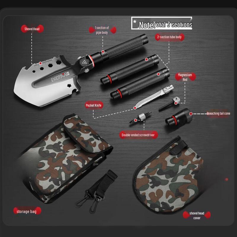 Iron Base Ning Outdoor Engineer Shovel J10
