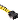 Powered Adapter 6pin To 8pin Adapter, PCI-e 6-pin Male To 8-pin Female Converter For 8pin GPU Video Card