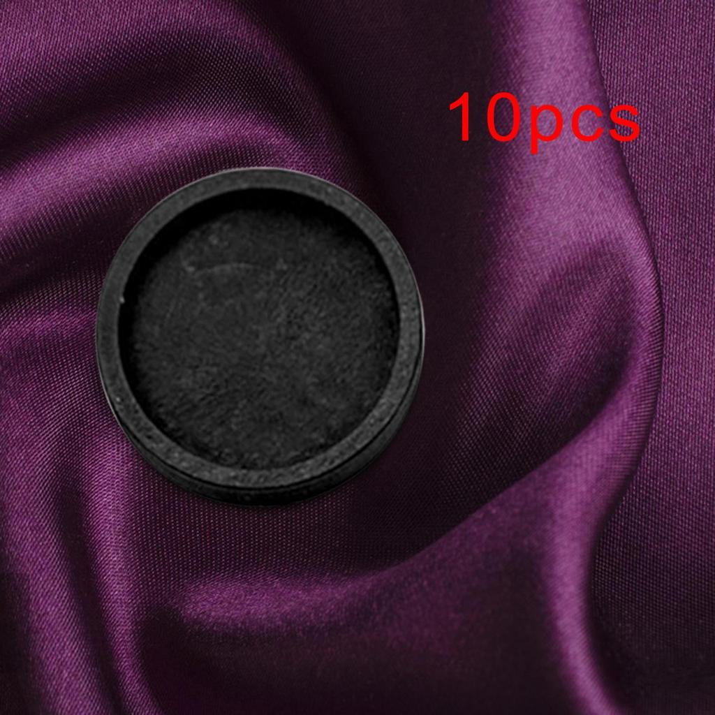 10Pcs Flat Round Wooden Brooch Pin Trays Clasps Disk Base Cabochon Frame Setting Tray