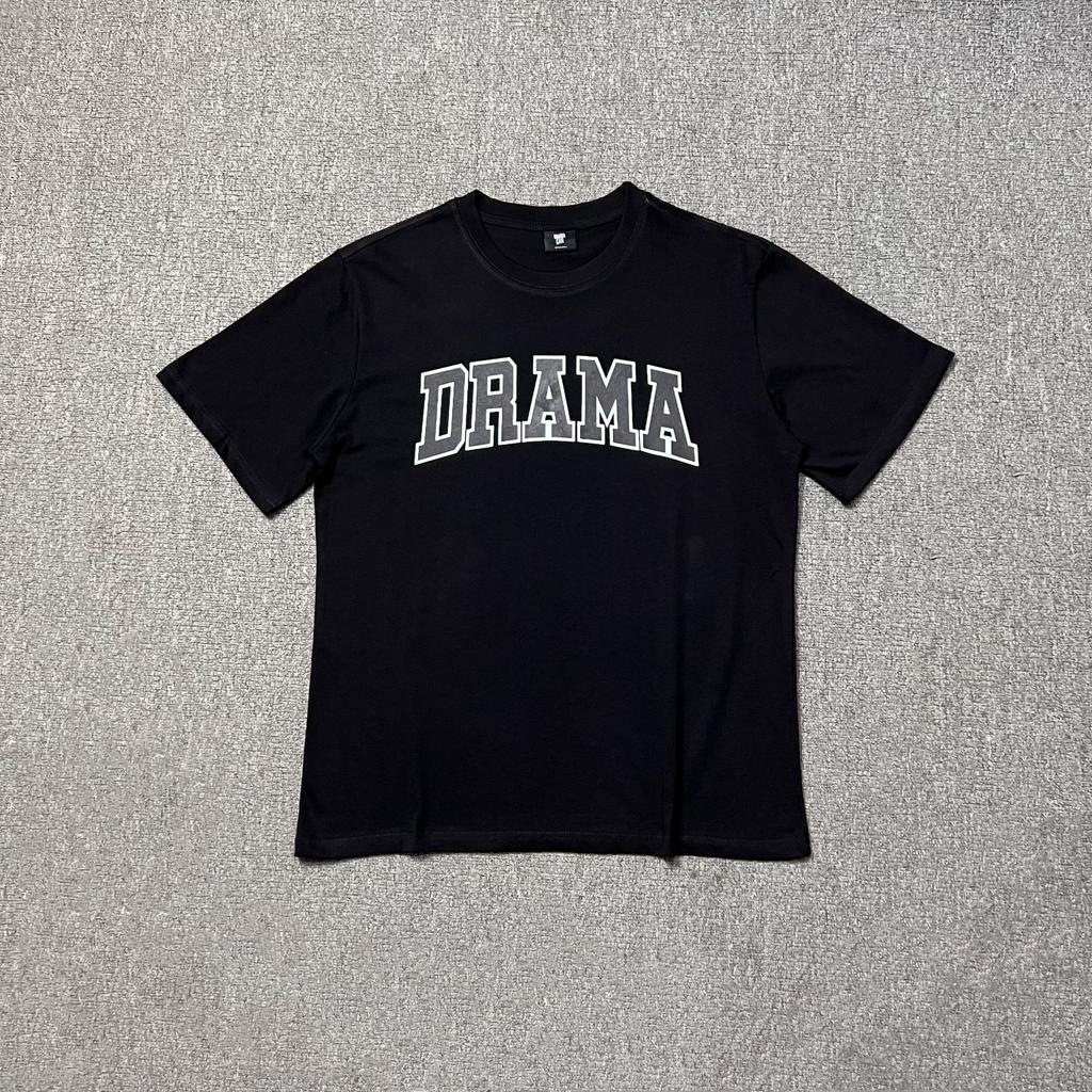 Cross-border Foreign Trade European and American High Street Drama Tide Brand Simple Letter LOGO Printing Men's and Women's Casual Loose T-shirt