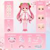 Hatsune Miku Sakura Miku Q version Miracle Edition Singer Action Figure Joint Mobility Assembly Toy Doll Gift