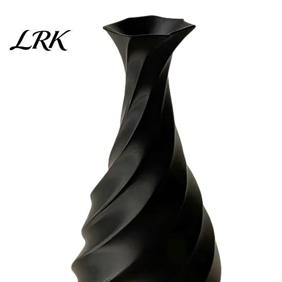 Minimalistische Dekoration für moderne Häuser 3D-gedruckte dekorative Spiralvase, Pflanzenbehälter Wohnpflanze Einweihungsgeschenke Raum Schlafzimmer Tischdekoration,