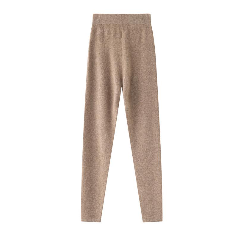 

2025 Autumn/Winter Women s High-Waisted Slim-Fit Thick Cashmere Leggings – Versatile Warm Base Layer & Outerwear. Large