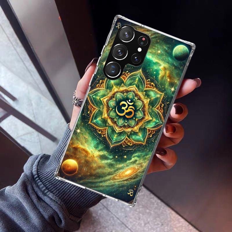 Mandala Chakra Insist Yoga Phone Case For Samsung Galaxy S23 S24 S25 Edge S26 Ultra S22 + S21 Plus S20 FE Cover Silicone Print S