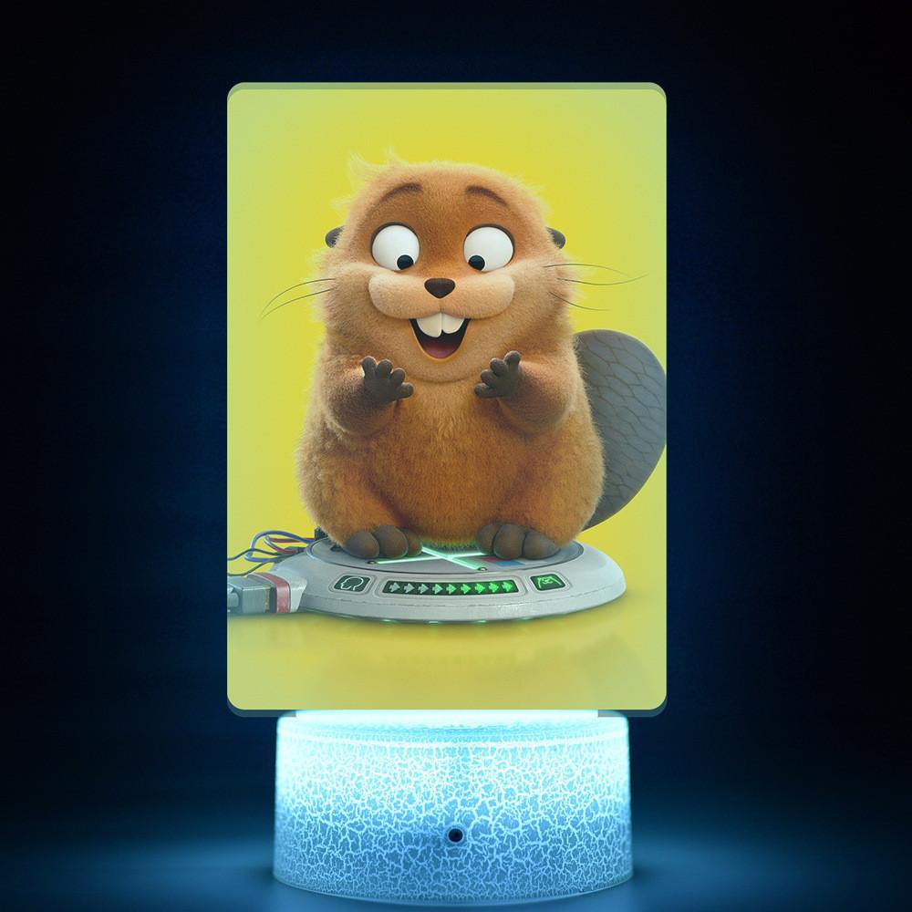 Hoppers River Beaver Transformation Plan Night Light With Remote Control For Kids Room Decor