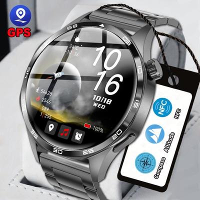 SACOSDING Chytré hodinky kompatibilní s HUAWEI WATCH 5 Pro Chytré hodinky GPS NFC Chytré hodinky pro muže s kompasem Bluetooth volání Sportovní chytré hodinky pro muže 2024