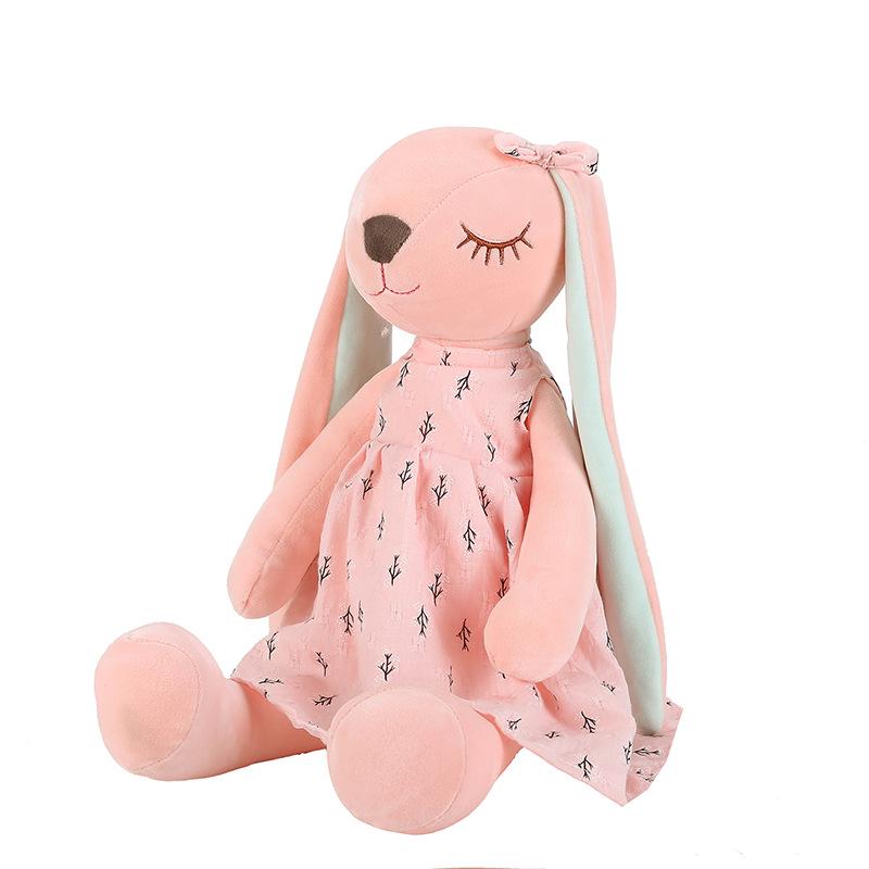 Mengmeng Anan Plush Bunny Couple - Children's Comfort Doll & Easter Family Ornament.