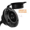 RV Shore Power Inlet Charger Plug 15 Amp AC Port Plug 125 Volt Power Inlet Socket And Waterproof RV Electrical Outlet Receptacle Box Integrated