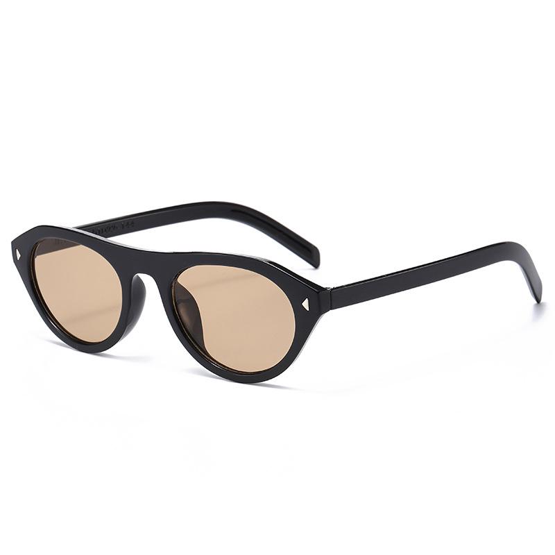 2026 Elegant Korean Cat Eye Studded Sunglasses - Slim, High-End Unisex Street Style