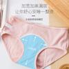 Women'S Physiological Pants Large Size Underwear Girls' Menstrual Sanitary Pants Anti-Side Leakage Physiological Pants Pure Cotton Underwear
