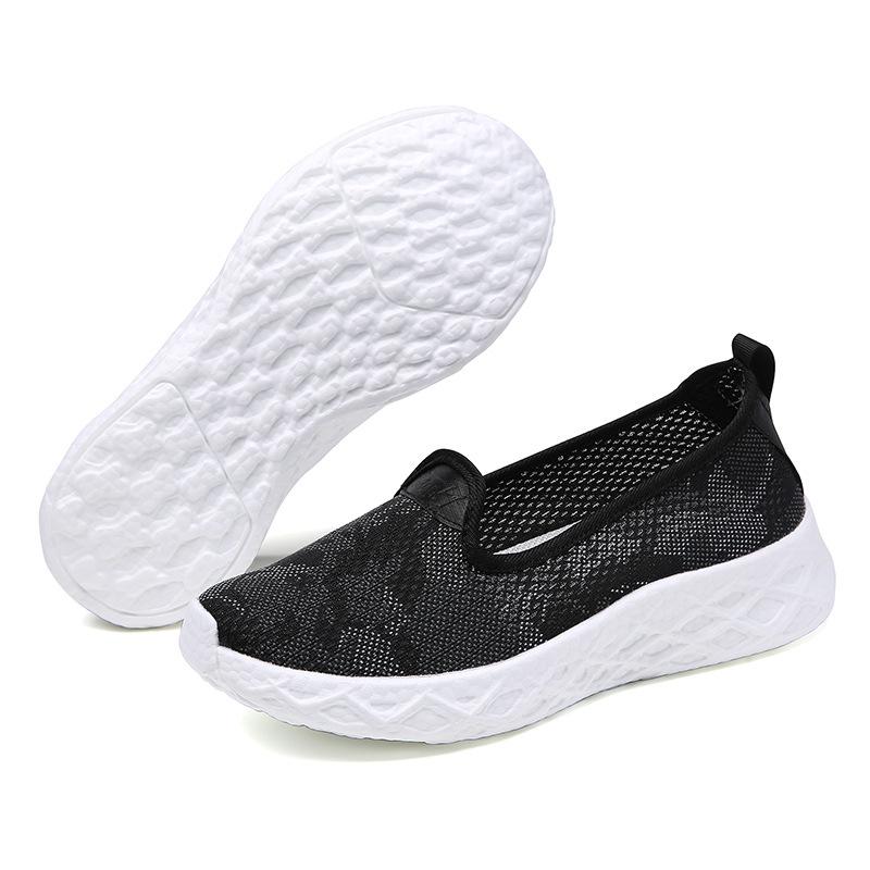 New mother shoes in couple walking shoes summer breathable fly-woven casual sports shoes
